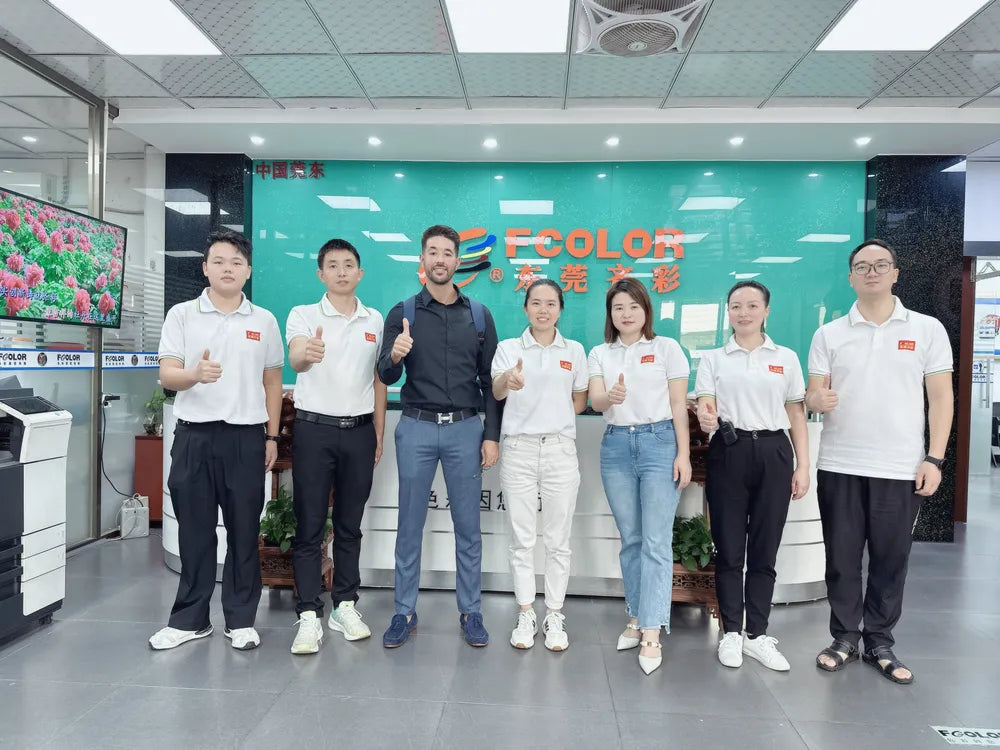 Photo with American customer 1