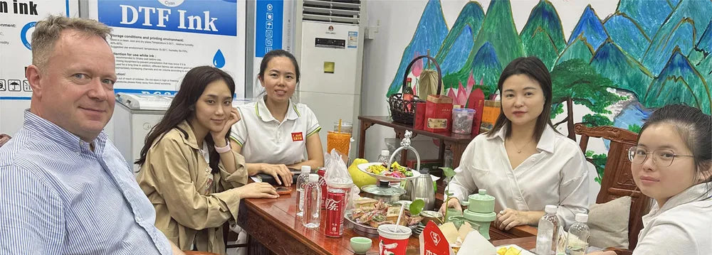 Photo with American customer 2