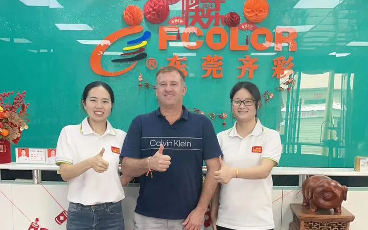 Photo with Australian customer