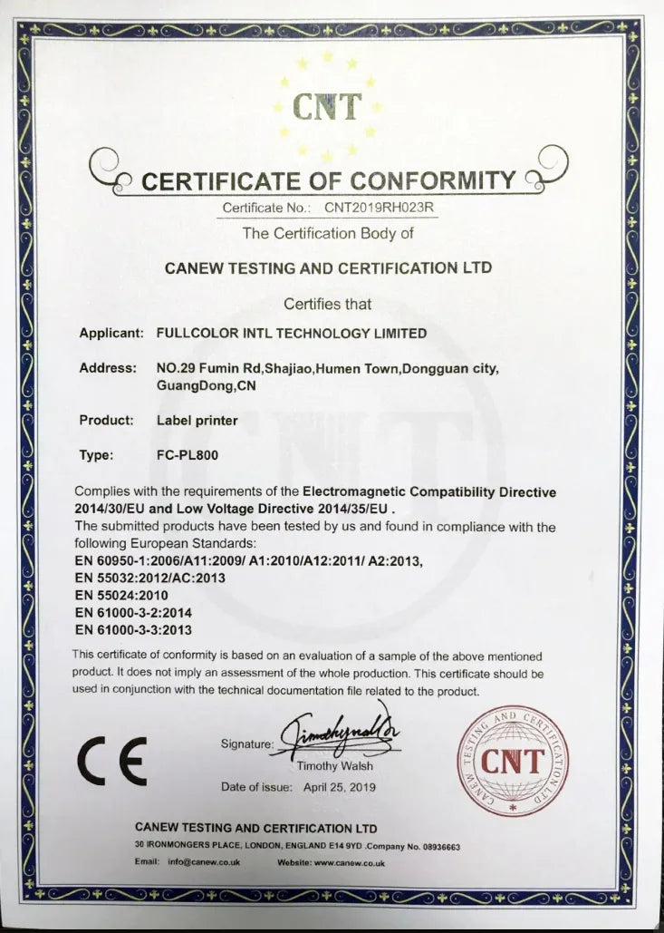 Conformité Européenne Certification