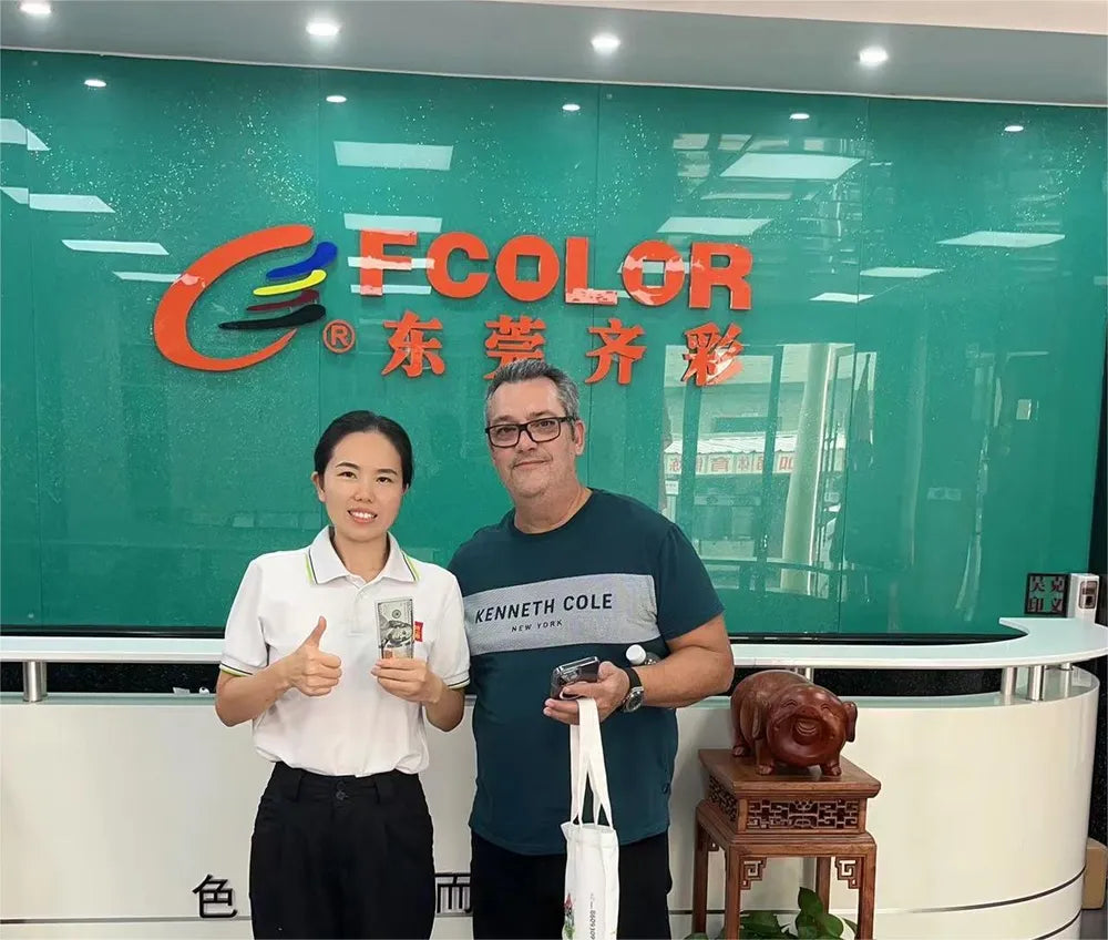 Photo with Colombian customer