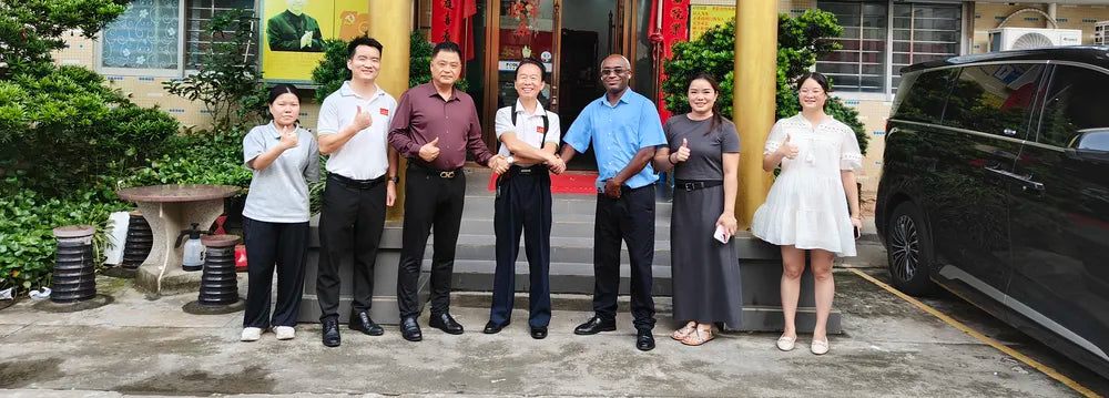 Photo with Congolese customer