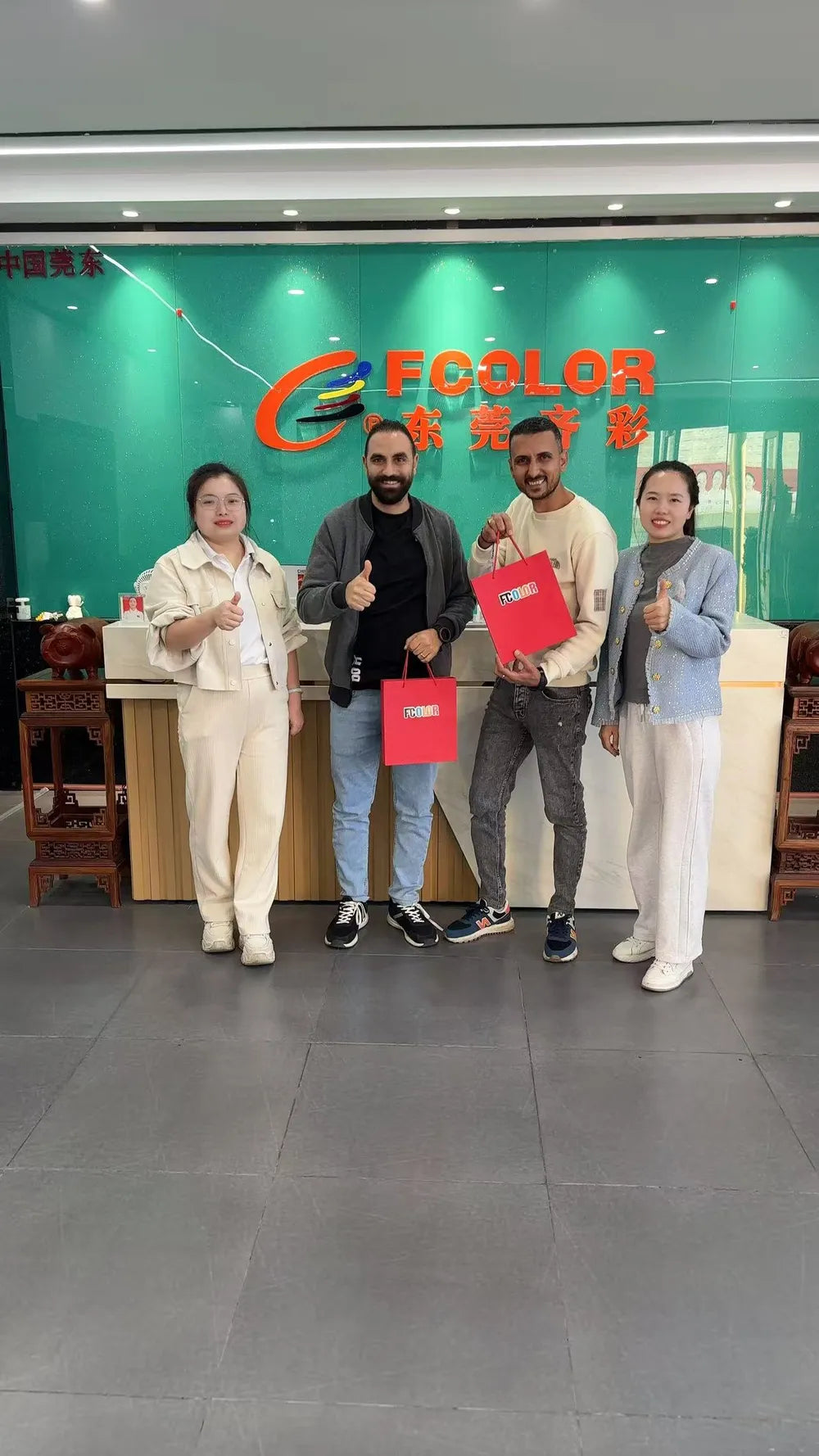 Photo with Egyptian customer