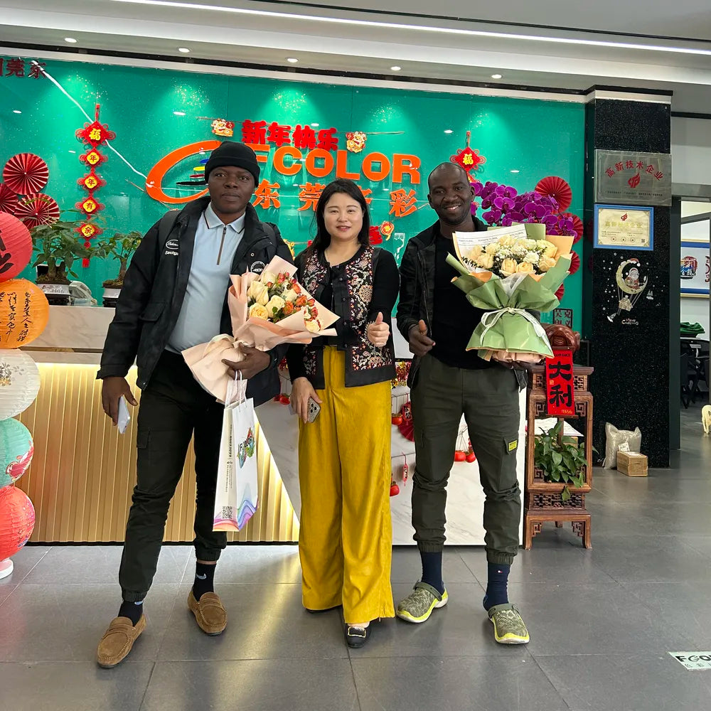 Photo with Netherlands customer