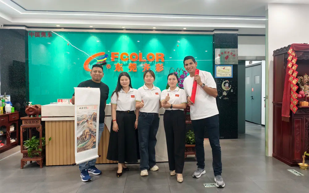 Photo with Spanish customer