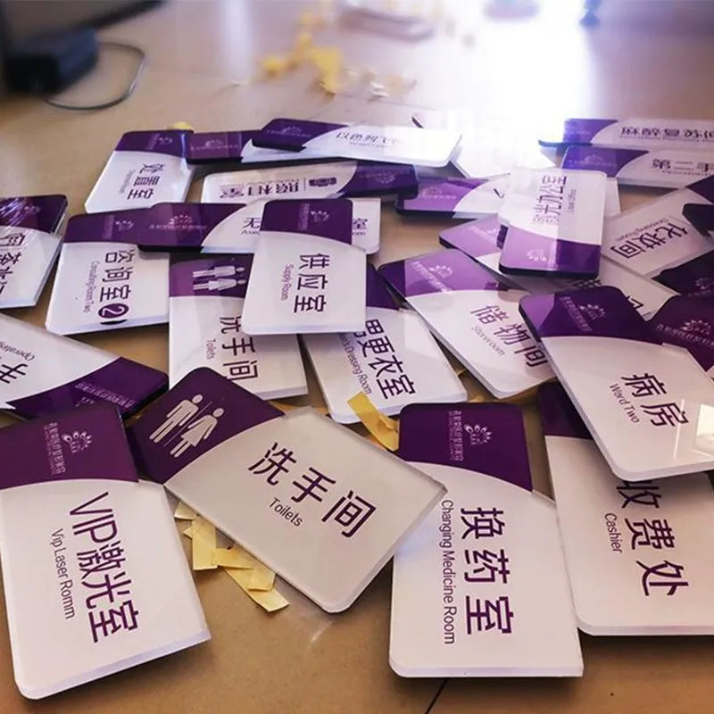 door sign directional sign uv printing effect image