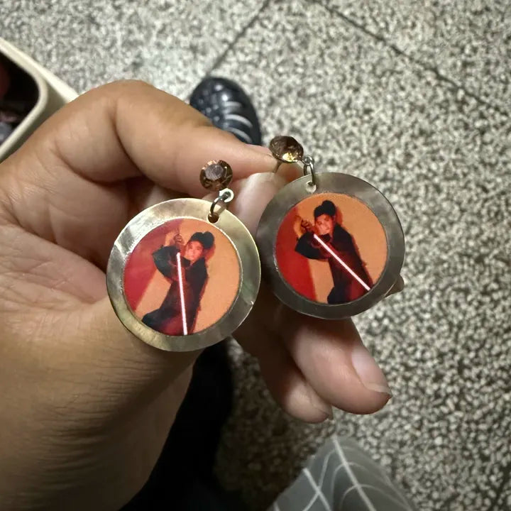 example of using uv dtf stickers on metal armband