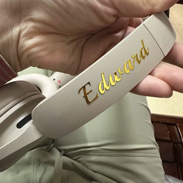 example of using uv dtf stickers on earphones 2