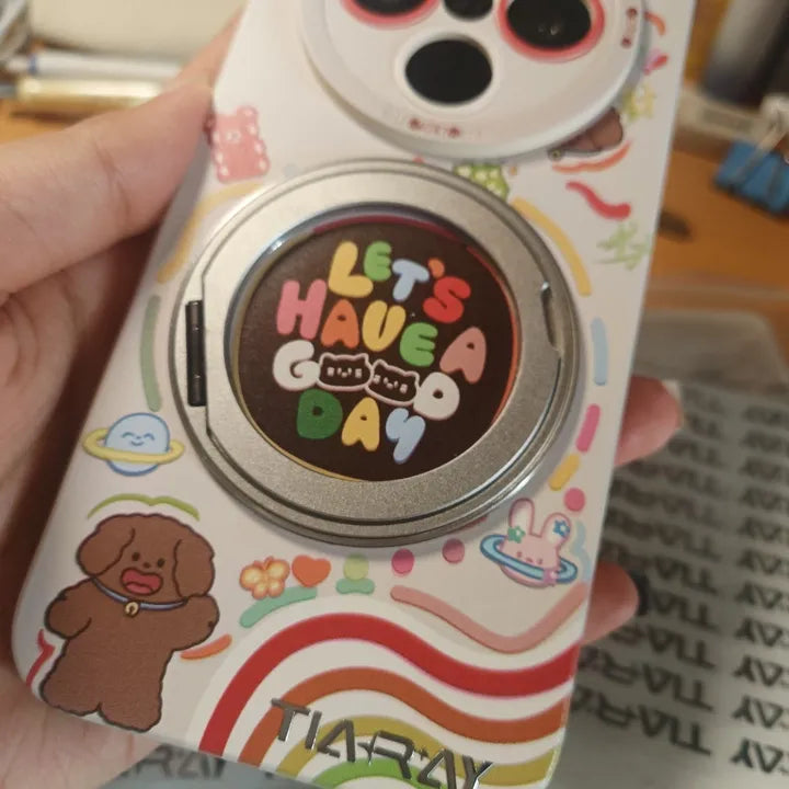 example of using uv dtf stickers on cell phone case