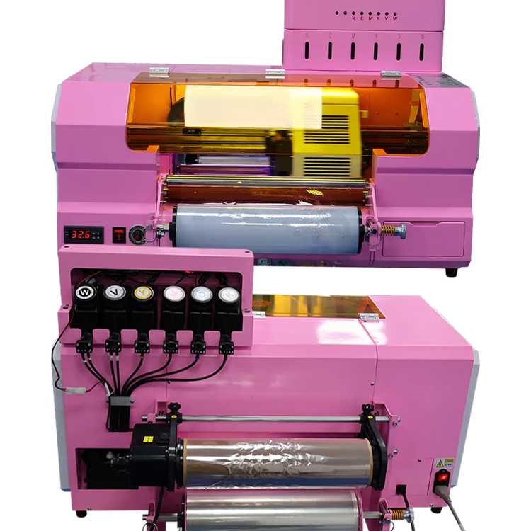 uvdtf300 uv dtf printer front view and back view