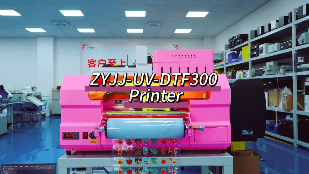 uvdtf300 uv dtf printer product video cover 1