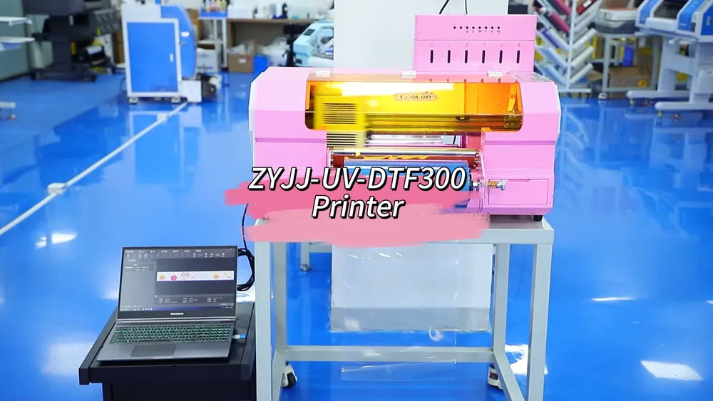 uvdtf300 uv dtf printer product video cover 2